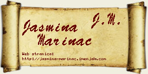Jasmina Marinac vizit kartica